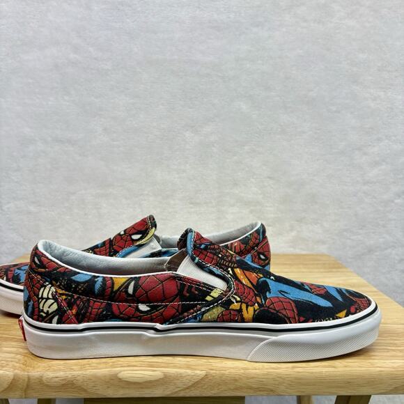 Vans x Marvel Comics Spiderman Slip-On Shoes Mens Size 10.5 - Picture 7 of 16